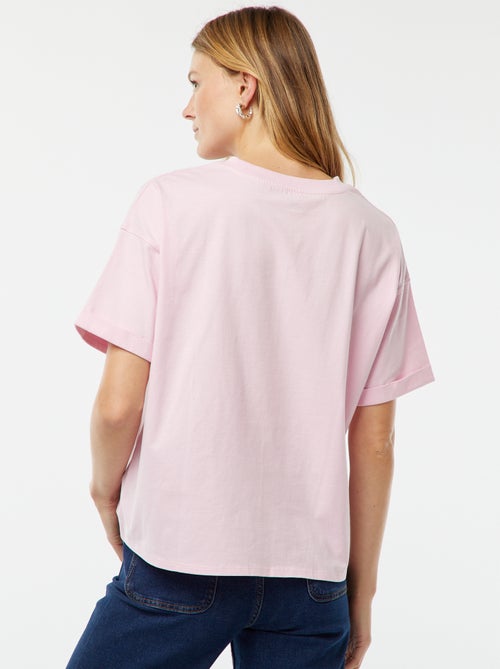 T-shirt à manches courtes et col rond 'Mickey Mouse' 'Disney' - Kiabi