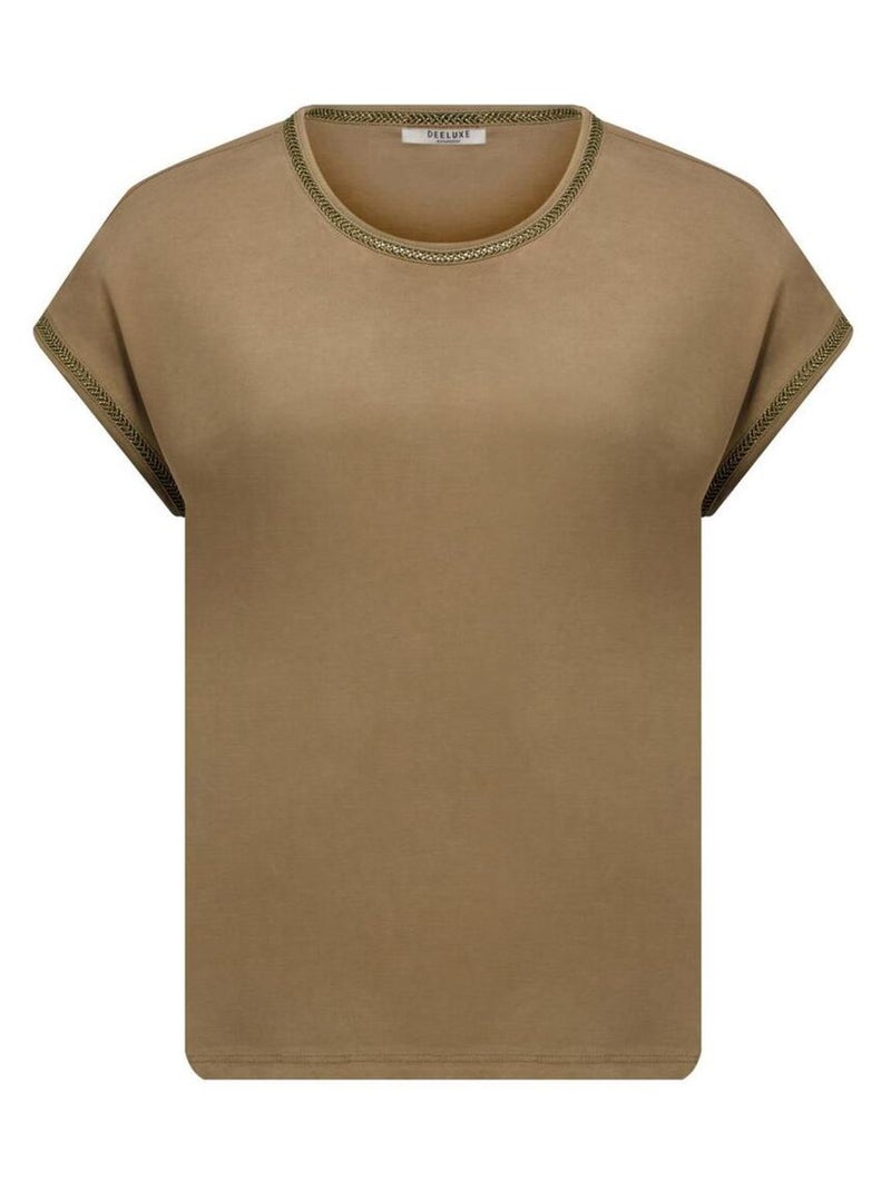 T-shirt à manches courtes ethnique 'Deeluxe' Kaki - Kiabi