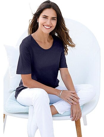 T-shirt à Manches Courtes Facile à Assortir - Taille Standard - Moda Vilona