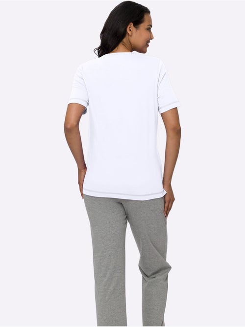 T-shirt à Manches Courtes Fentes Sur Les Côtés - Taille Standard - Moda Vilona - Kiabi T-shirt à Manches Courtes Fentes Sur Les Côtés - Taille Standard - Moda Vilona - Kiabi