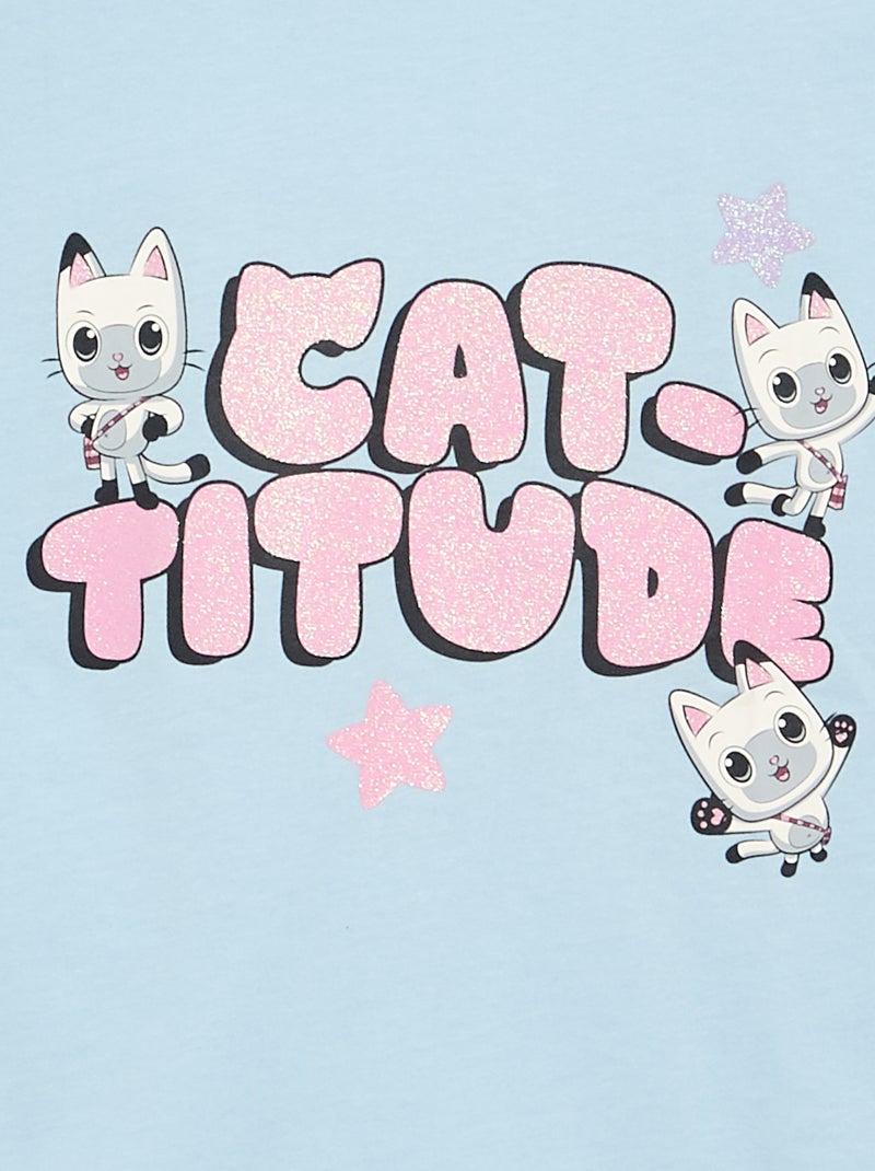 T-shirt à manches courtes 'Gabby et la maison magique' Bleu - Kiabi