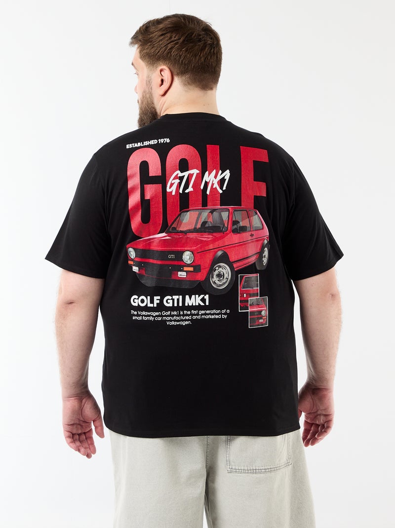 T-shirt à manches courtes 'golf GTI' 'Volkswagen' Noir - Kiabi