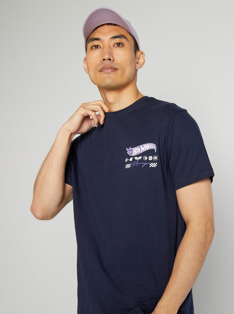 T-shirt à manches courtes 'Hot wheels' Noir - Kiabi