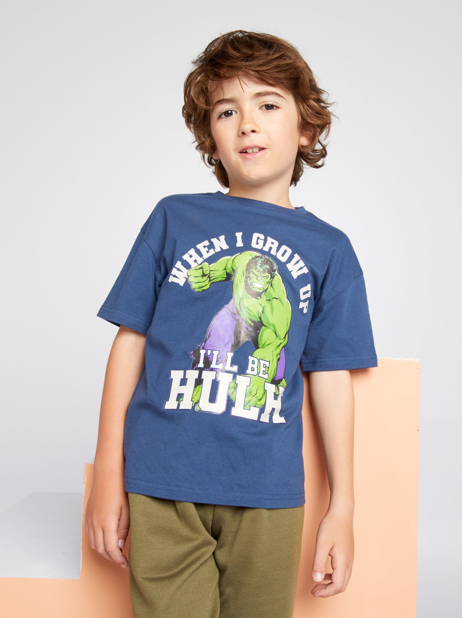T-shirt à manches courtes New York - Bleu moyen - Homme
