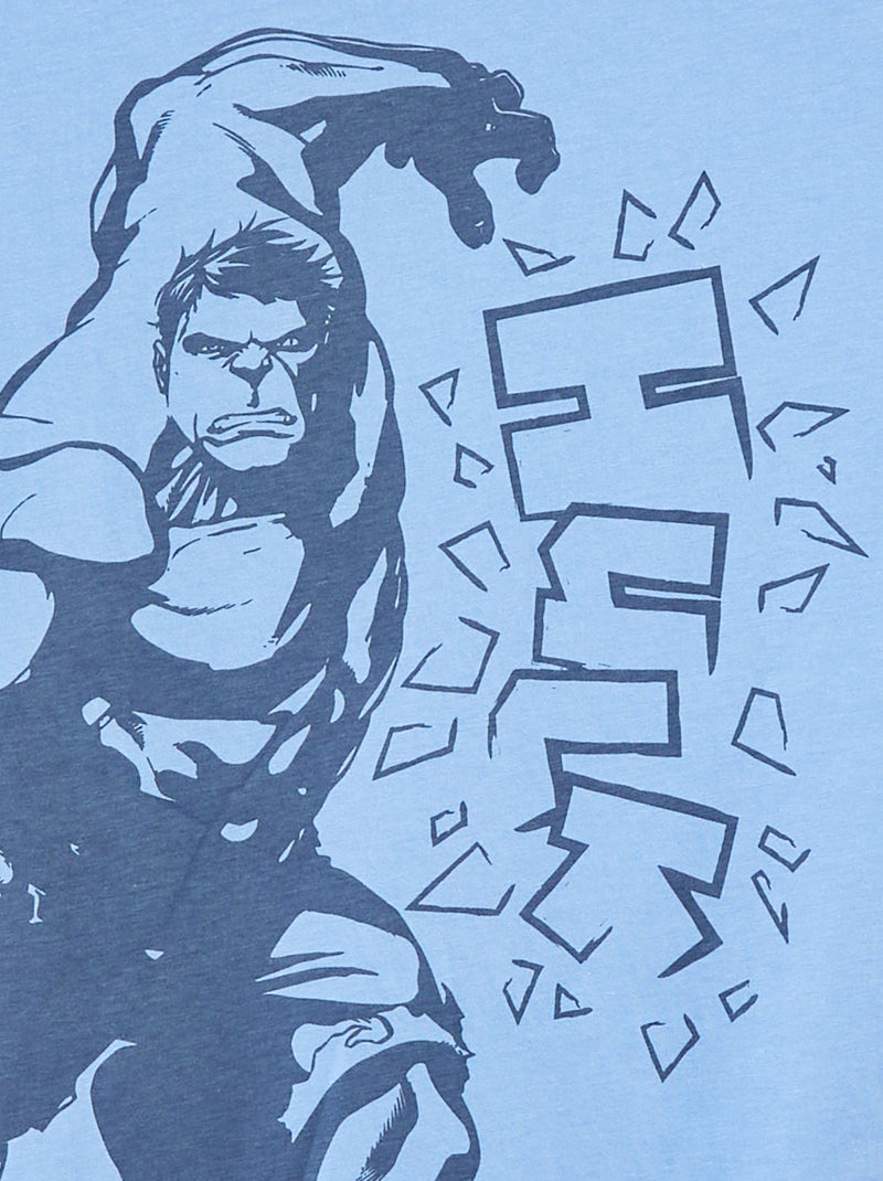 T-shirt à manches courtes 'Hulk' BLEU - Kiabi
