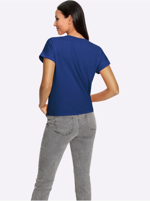 T-shirt à Manches Courtes Imprimé à Effet 3d - Taille Standard - helline - Kiabi