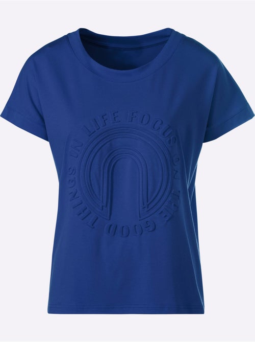 T-shirt à Manches Courtes Imprimé à Effet 3d - Taille Standard - helline - Kiabi