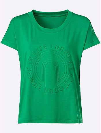 T-shirt à Manches Courtes Imprimé à Effet 3d - Taille Standard - Helline