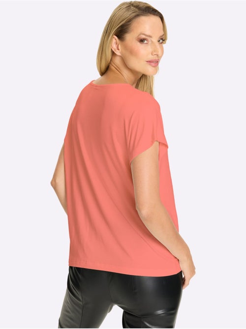 T-shirt à Manches Courtes Imprimé Avec Pierres Brillantes Fantaisie - Taille Standard - Helline - Kiabi T-shirt à Manches Courtes Imprimé Avec Pierres Brillantes Fantaisie - Taille Standard - Helline - Kiabi