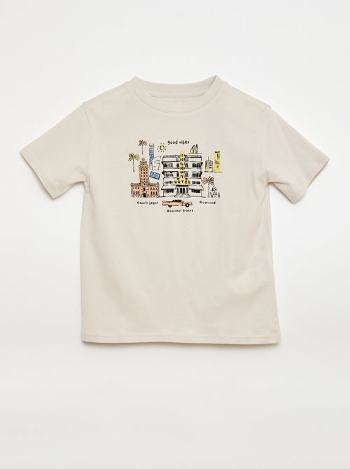 T-shirt à manches courtes imprimé - Kiabi