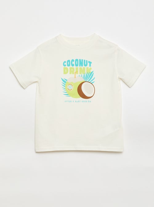 T-shirt à manches courtes imprimé - Kiabi
