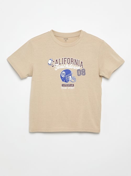 T-shirt à manches courtes imprimé - Kiabi