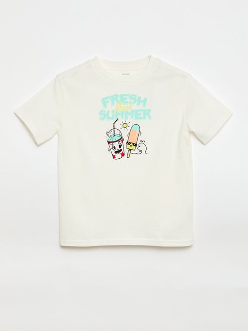 T-shirt à manches courtes imprimé - Kiabi