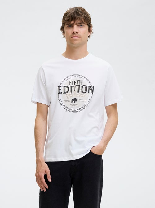 T-shirt à manches courtes imprimé - Kiabi
