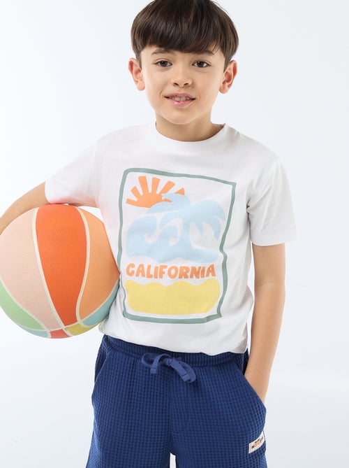 T-shirt à manches courtes imprimé - Kiabi