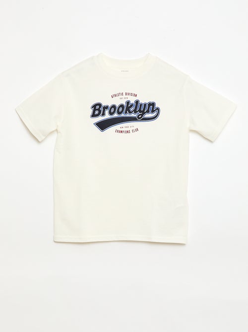 T-shirt à manches courtes imprimé - Kiabi