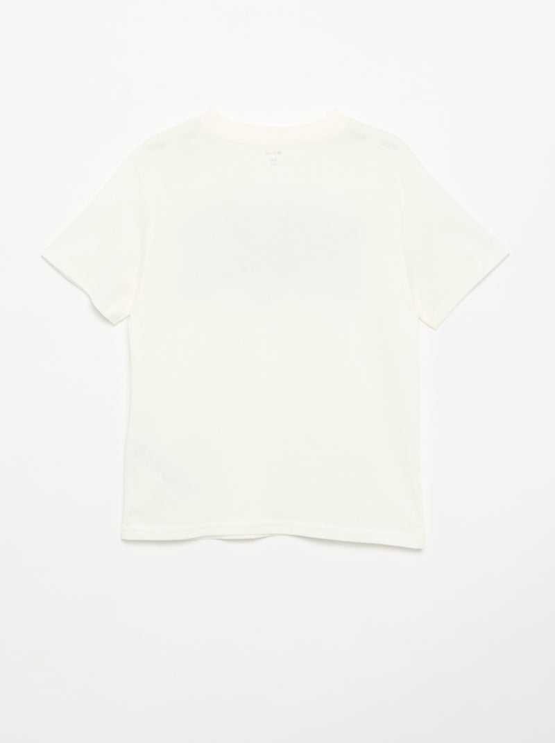T-shirt à manches courtes imprimé Blanc - Kiabi