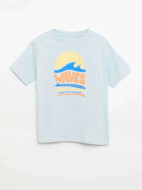 T-shirt à manches courtes imprimé - Kiabi