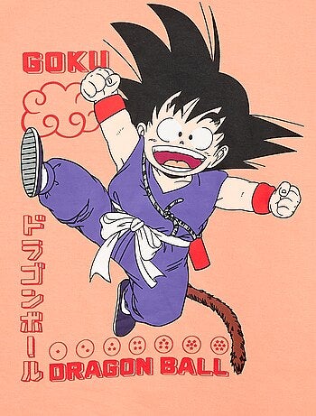 T-shirt à manches courtes imprimé 'Dragon ball Z'