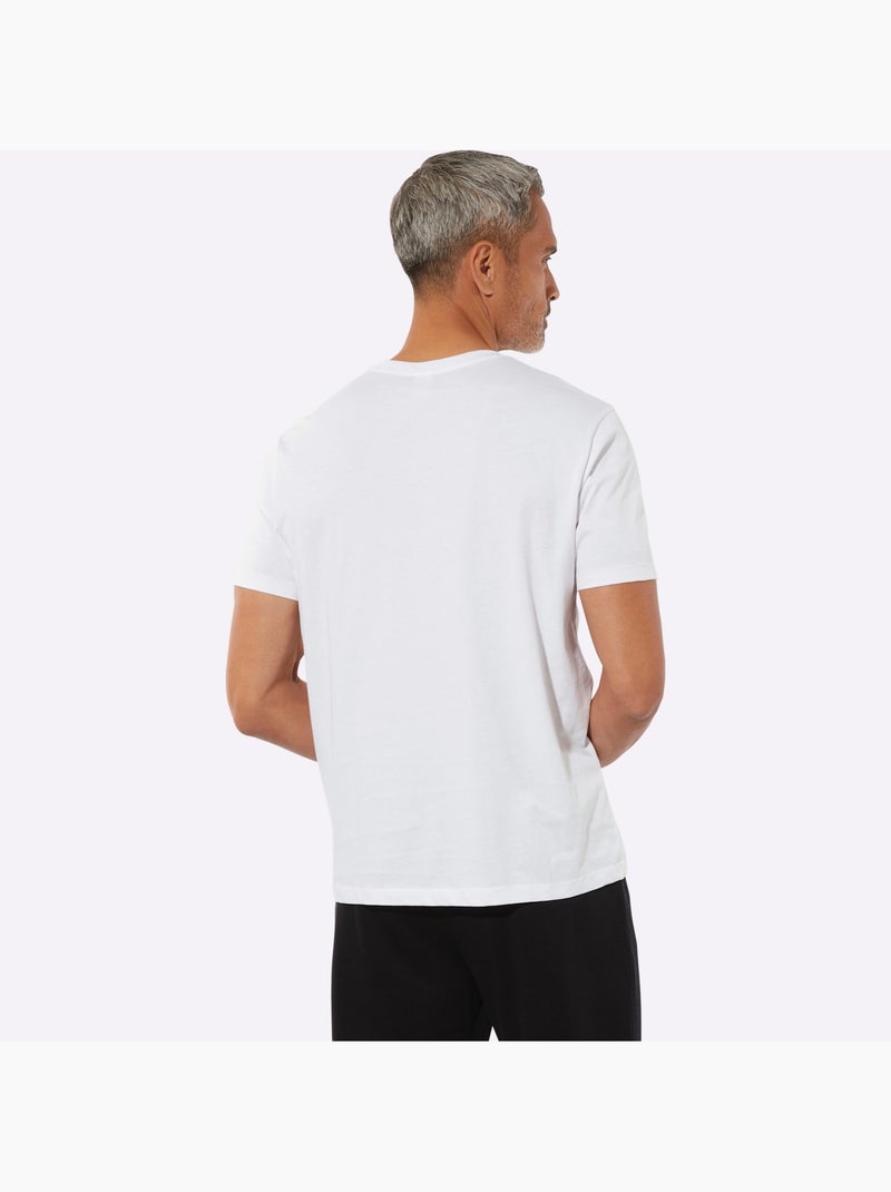 T-shirt à manches courtes imprimé graphique - moda vilona Blanc - Kiabi