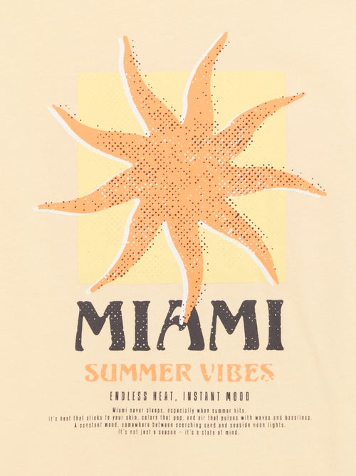 T-shirt à manches courtes imprimé - Kiabi