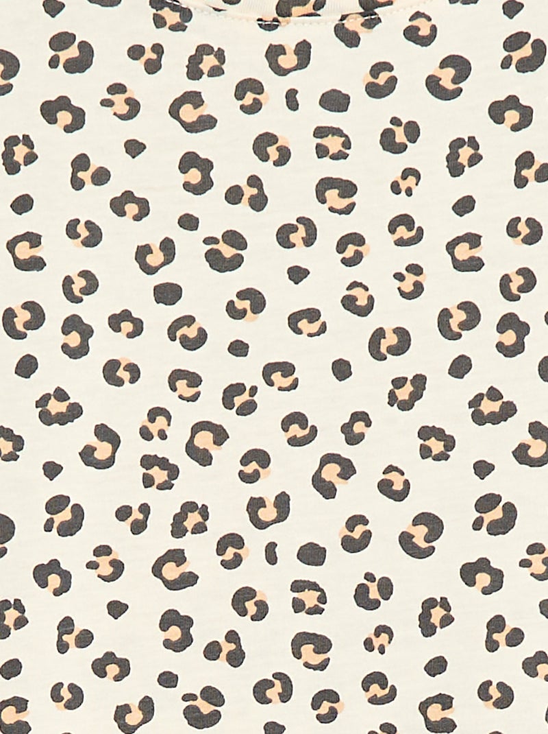 T-shirt à manches courtes imprimé 'léopard' leopard - Kiabi