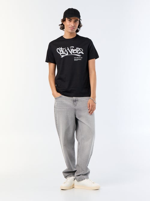 T-shirt à manches courtes imprimé - Kiabi