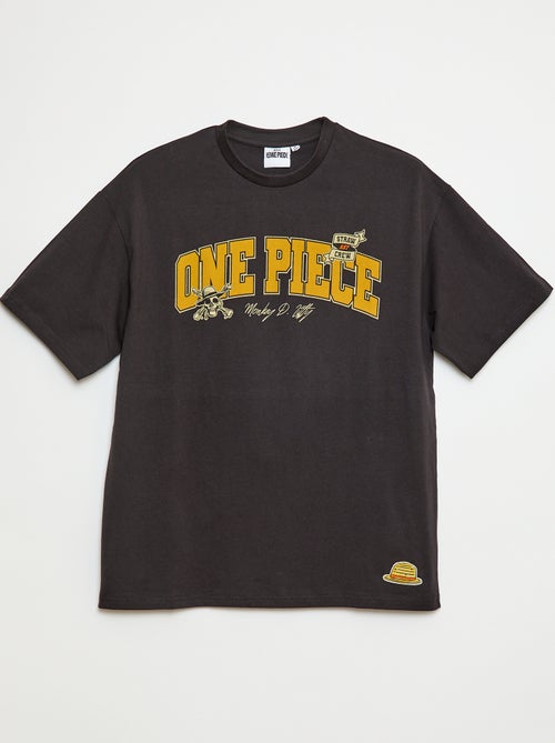 T-shirt à manches courtes imprimé recto-verso 'One Piece' - Kiabi