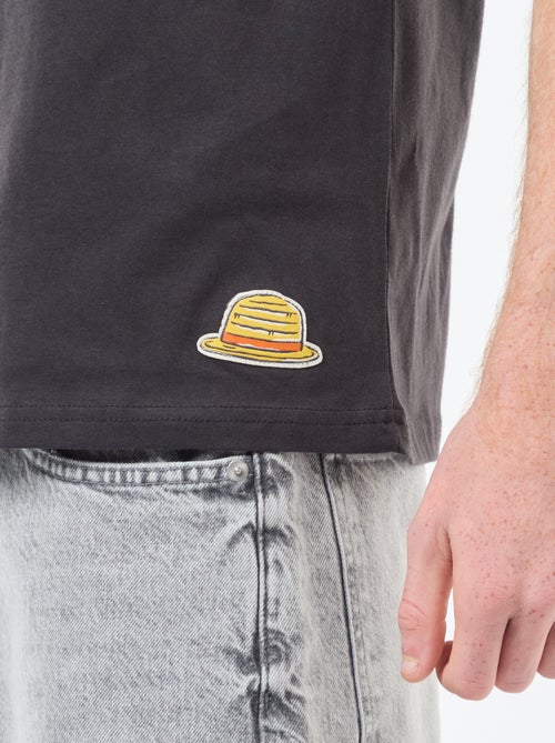 T-shirt à manches courtes imprimé recto-verso 'One Piece' - Kiabi