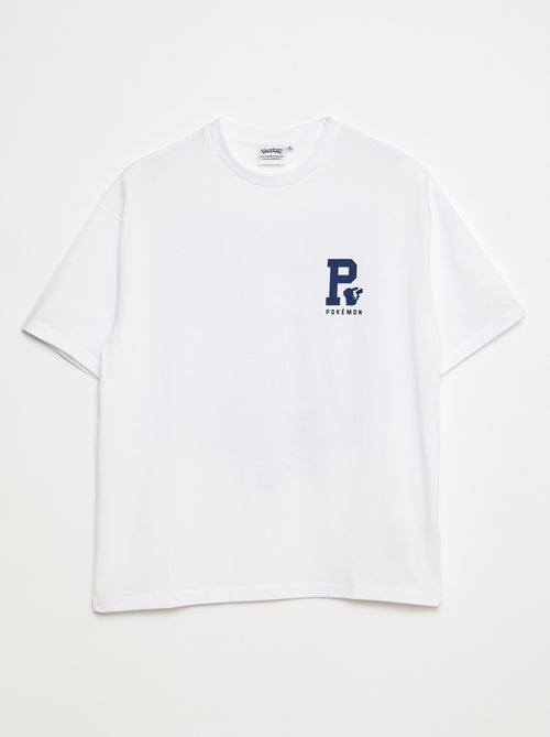 T-shirt à manches courtes imprimé recto-verso 'Pikachu' 'Pokémon' - Kiabi