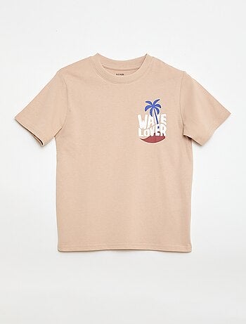 T-shirt à manches courtes imprimé recto/verso