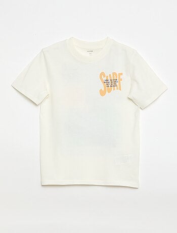 T-shirt à manches courtes imprimé recto/verso