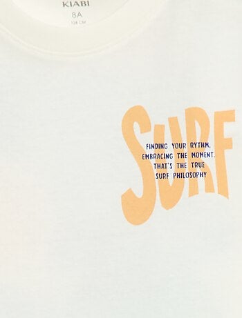 T-shirt à manches courtes imprimé recto/verso