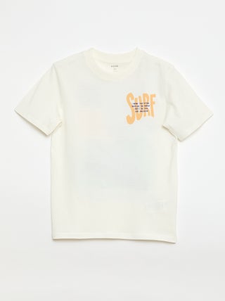 T-shirt à manches courtes imprimé recto/verso