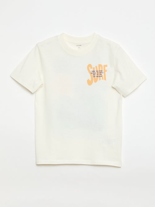 T-shirt à manches courtes imprimé recto/verso - Kiabi T-shirt à manches courtes imprimé recto/verso - Kiabi