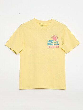 T-shirt à manches courtes imprimé recto/verso