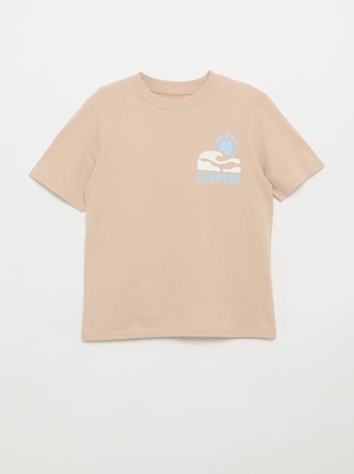 T-shirt à manches courtes imprimé recto/verso - Kiabi T-shirt à manches courtes imprimé recto/verso - Kiabi