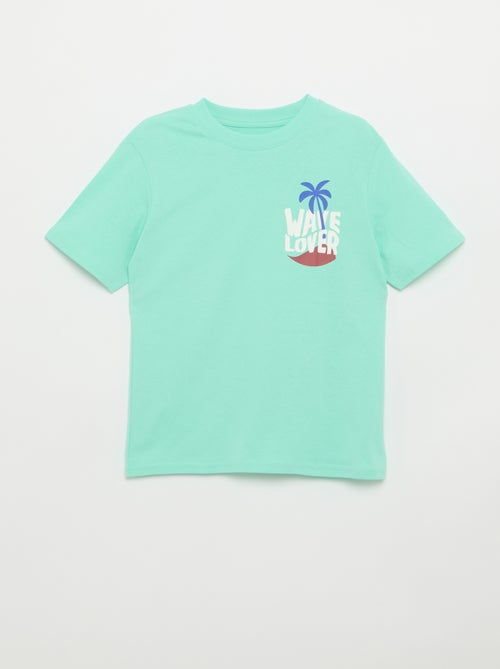 T-shirt à manches courtes imprimé recto/verso - Kiabi T-shirt à manches courtes imprimé recto/verso - Kiabi
