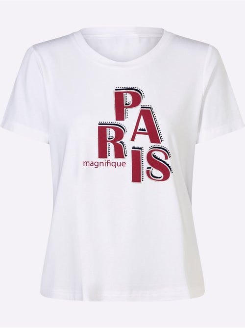 T-shirt à Manches Courtes Inscription - Taille Standard - Helline - Kiabi T-shirt à Manches Courtes Inscription - Taille Standard - Helline - Kiabi