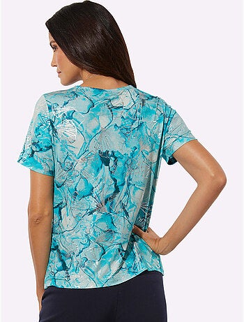 T-shirt à Manches Courtes Jersey Extra-fin - Taille Standard - Helline