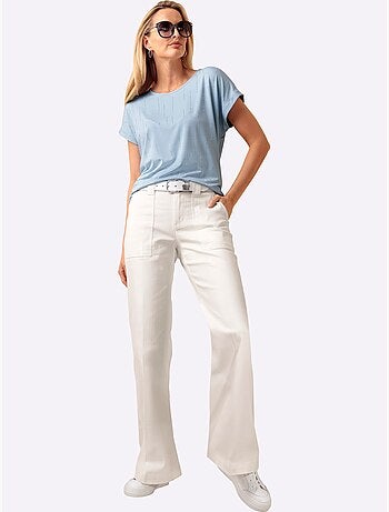 T-shirt à Manches Courtes Jolies Pierres Brillantes Fantaisie - Taille Standard - Helline