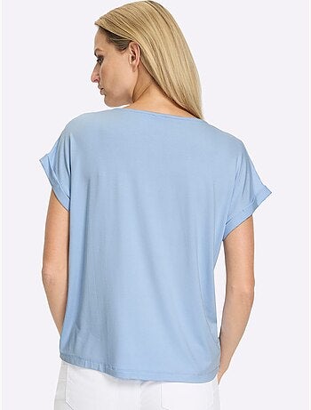T-shirt à Manches Courtes Jolies Pierres Brillantes Fantaisie - Taille Standard - Helline