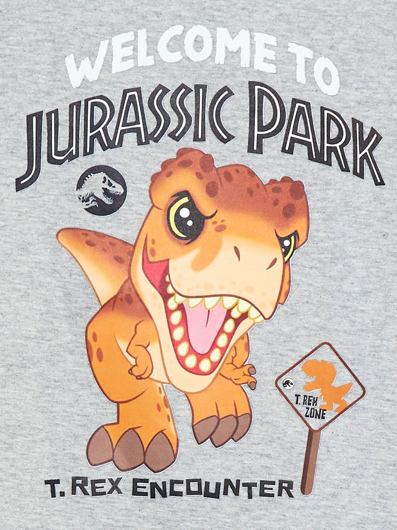 T-shirt à manches courtes 'Jurassic World' GRIS - Kiabi