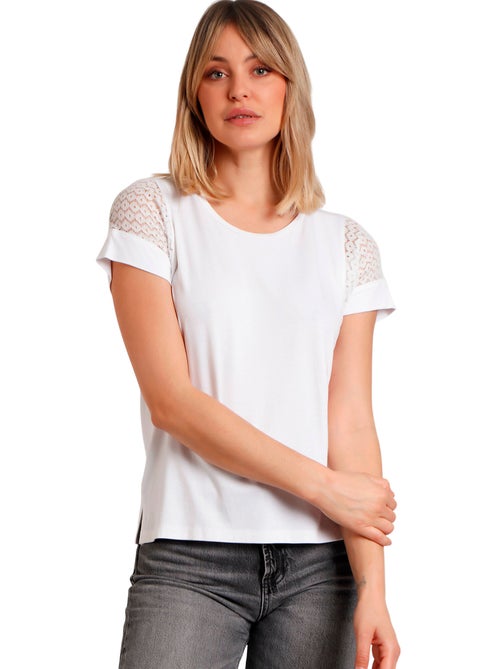 T-shirt à manches courtes LACE - Kiabi T-shirt à manches courtes LACE - Kiabi