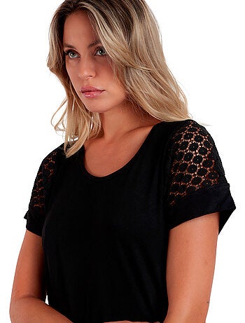 T-shirt à manches courtes LACE