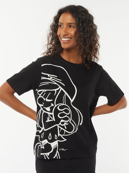 T-shirt à manches courtes 'Les Schtroumpf' - Kiabi