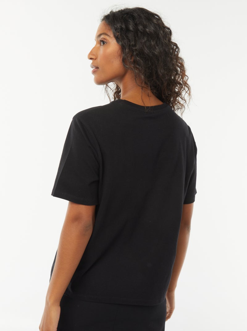 T-shirt à manches courtes 'Les Schtroumpf' Noir - Kiabi