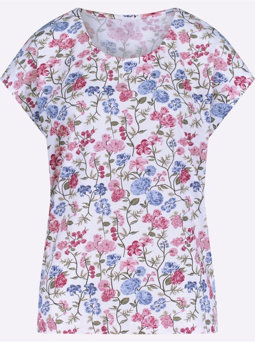 T-shirt à Manches Courtes Mancherons - Taille Standard - Moda Vilona - Kiabi T-shirt à Manches Courtes Mancherons - Taille Standard - Moda Vilona - Kiabi