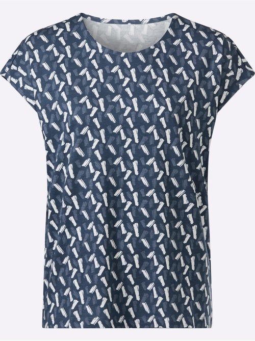 T-shirt à Manches Courtes Mancherons Tendance - Taille Standard - Moda Vilona - Kiabi T-shirt à Manches Courtes Mancherons Tendance - Taille Standard - Moda Vilona - Kiabi