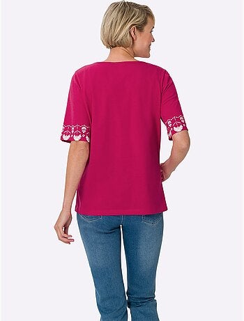 T-shirt à Manches Courtes Manches Courtes Légèrement élargies - Taille Standard - Moda Vilona
